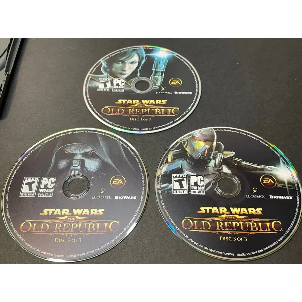 Star Wars The Old Republic PC Game 2011 3 disc set video